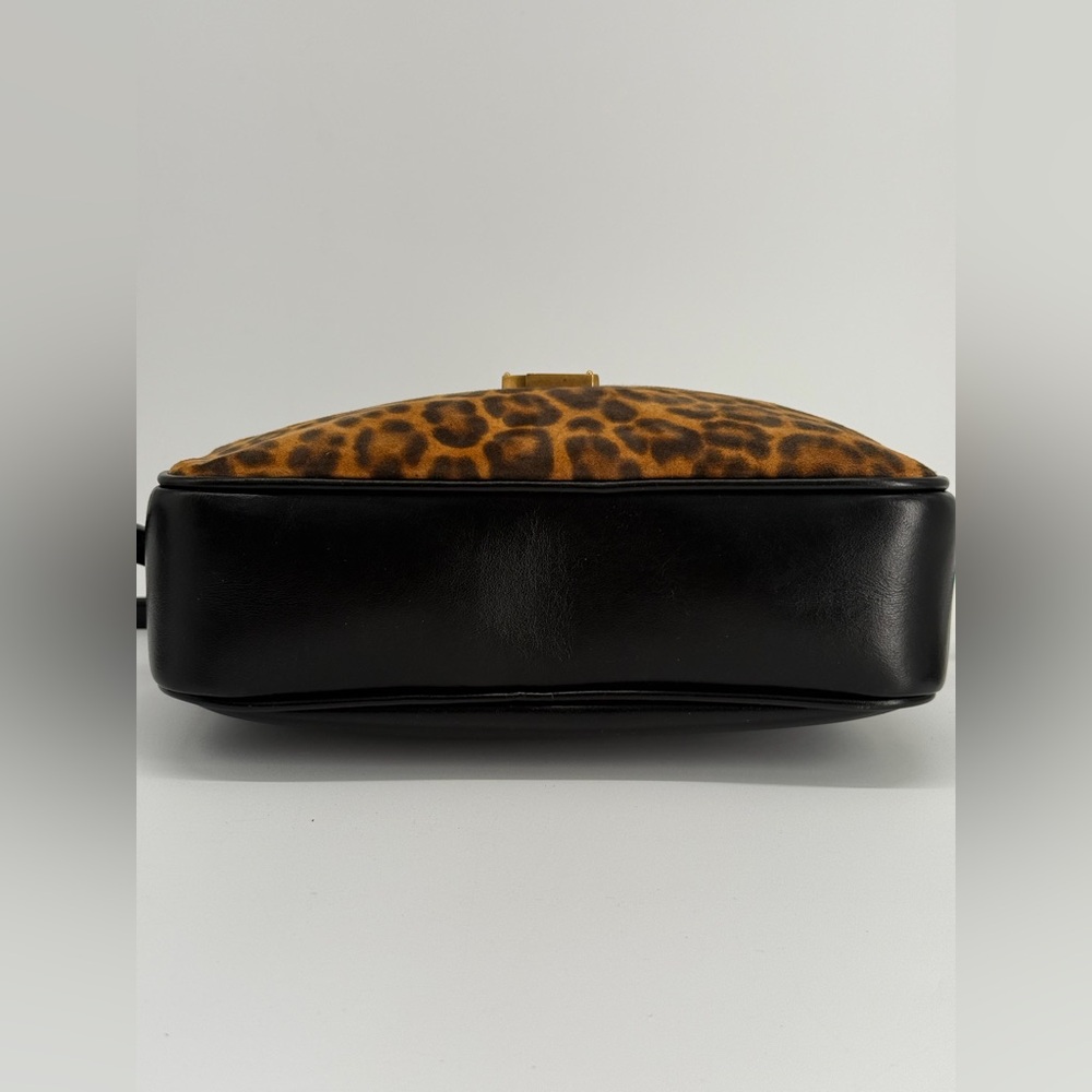 Saint Laurent Leopard Print Lou Camera Crossbody Bag - Picture 11 of 16